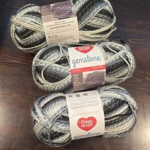 Red Heart Gemstone Onyx Yarn - 3 Pack of 200g/7oz - Acrylic - 5 Bulky - 312 Yard